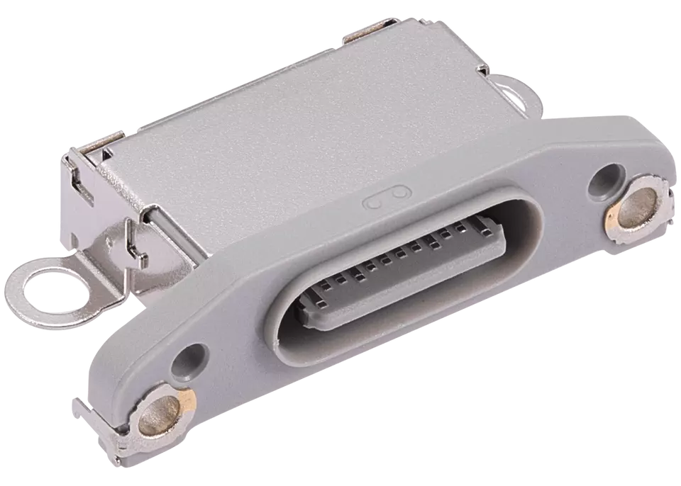 Charging Port Connector for iPhone 15 Pro / 15 Pro Max-White Charging Port Connector for iPhone 15 Pro / 15 Pro Max-White